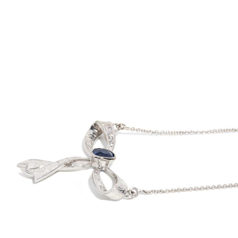 Sienna Reinvented Sapphire Necklet 18ct White Gold