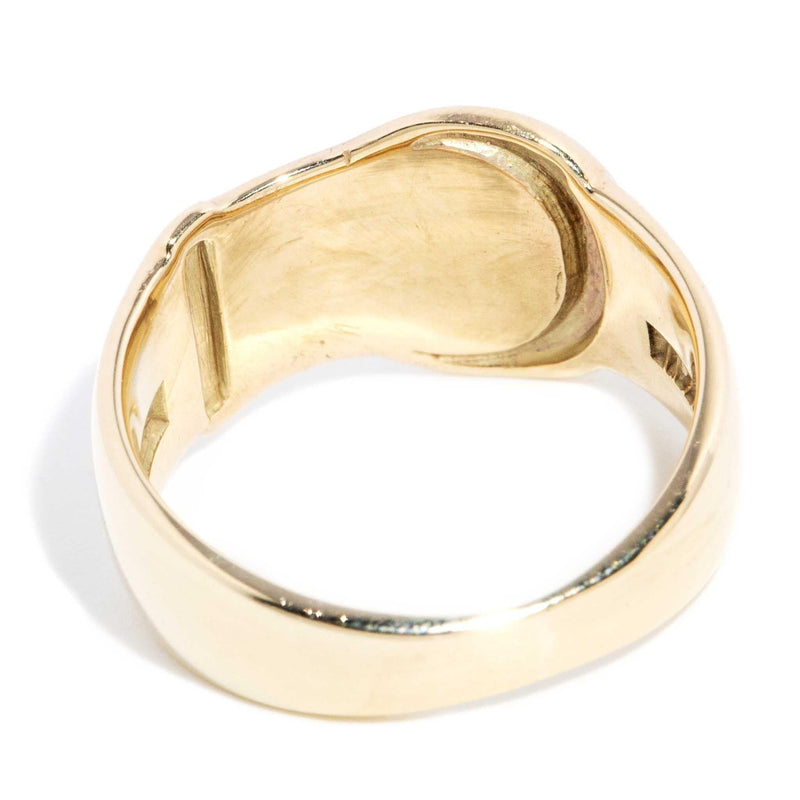 Sunny 1960s Buckle Ring 9ct Gold