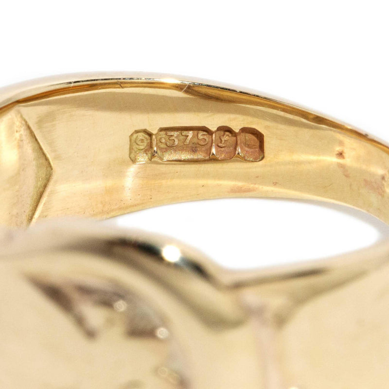 Sunny 1960s Buckle Ring 9ct Gold