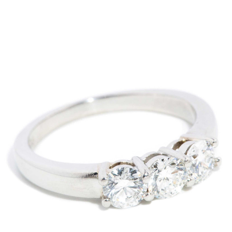 Susan Platinum Three Stone Diamond Ring