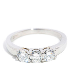 Susan Platinum Three Stone Diamond Ring