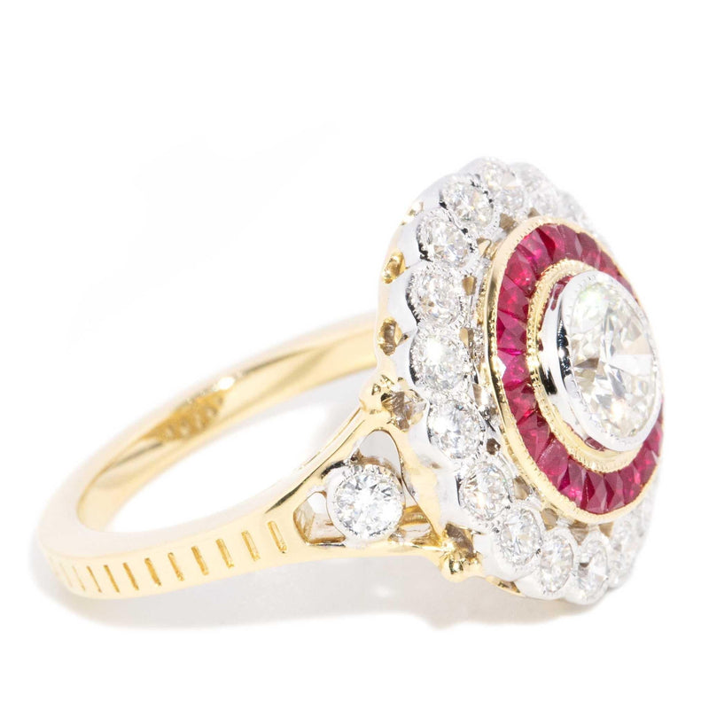 Taylor 1.10ct Ruby & 1.96ct Diamond Ring 18ct Gold