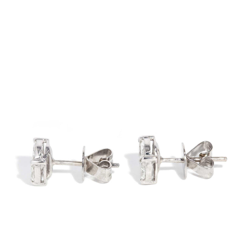 Tertia Diamond Cluster Studs 18ct White Gold