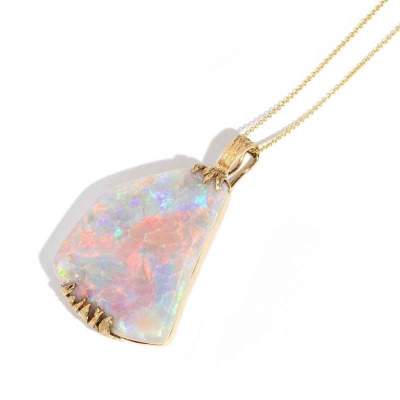 Tinsley 1980s Opal Enhancer Pendant 18ct Gold