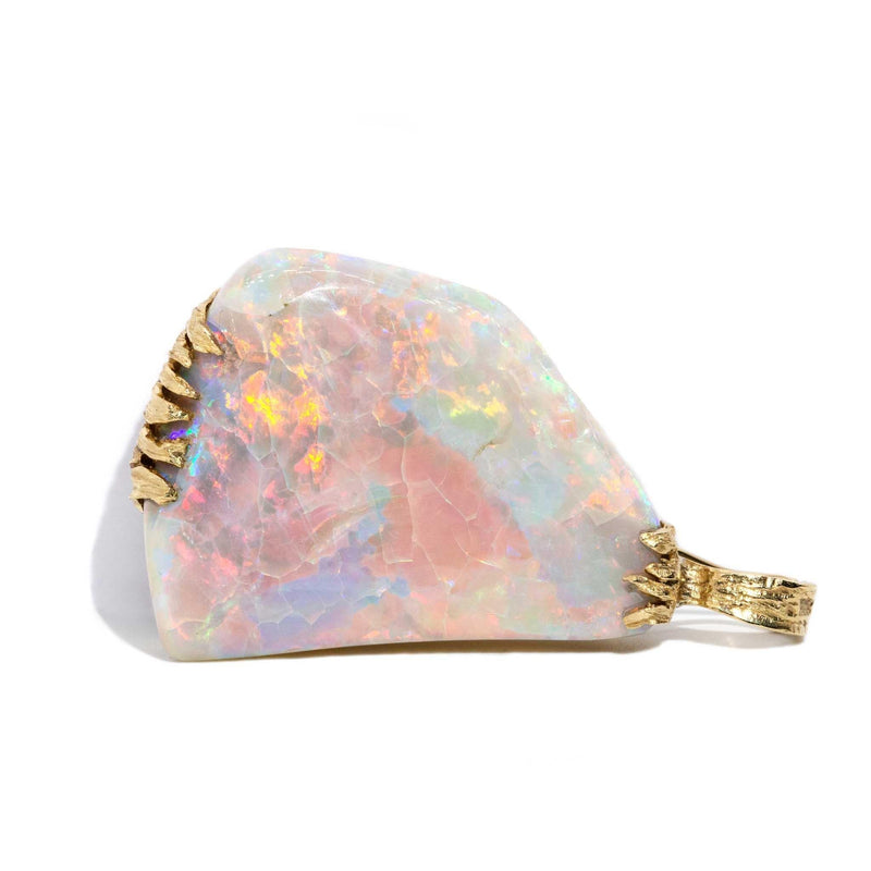 Tinsley 1980s Opal Enhancer Pendant 18ct Gold