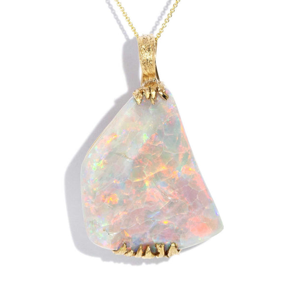 Tinsley 1980s Opal Enhancer Pendant 18ct Gold