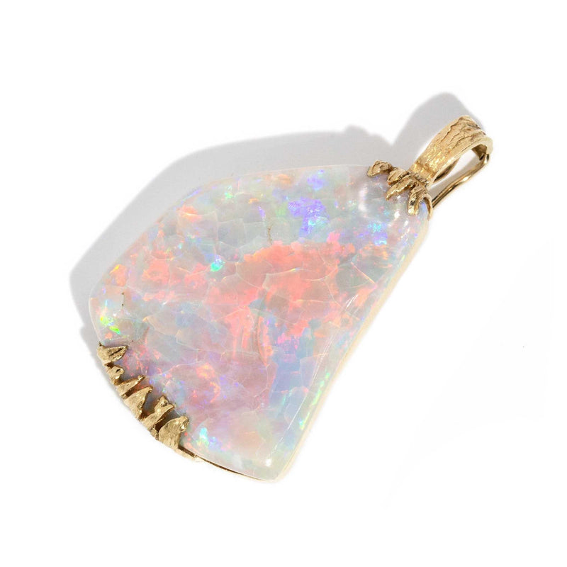 Tinsley 1980s Opal Enhancer Pendant 18ct Gold