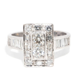 Vesper 1980s 0.80 Carat Diamond Ring 18ct