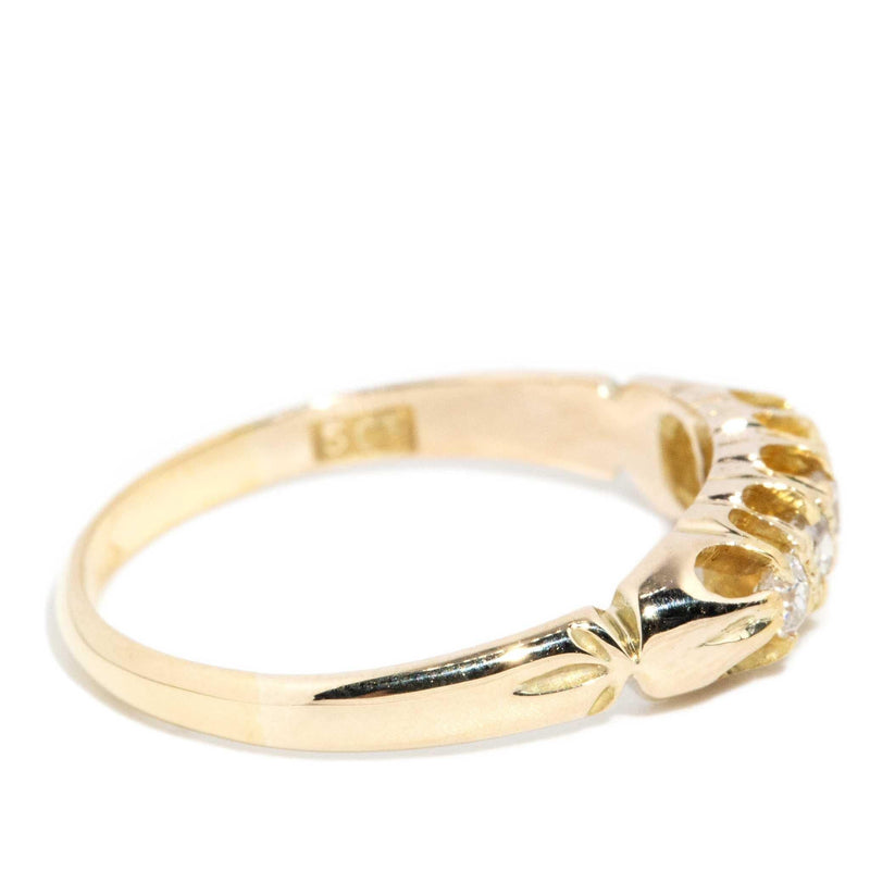 Emilia 1930s Diamond London Bridge Ring 16ct Gold