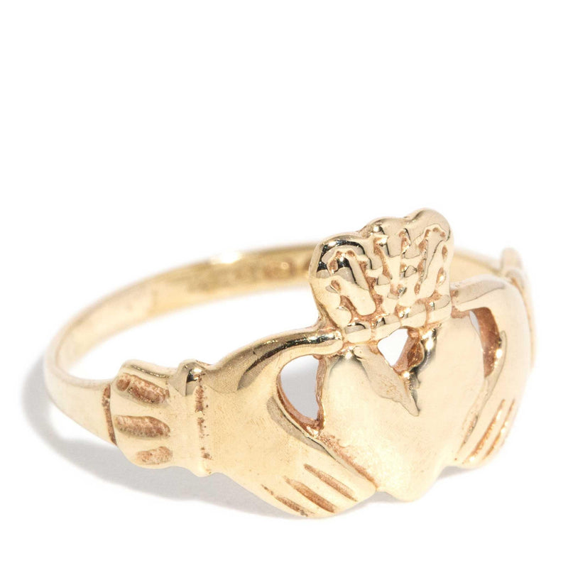 Palmer 1980s Claddagh Ring 9ct Gold