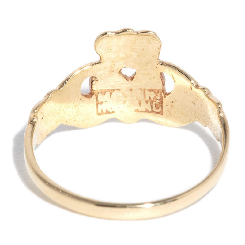 Palmer 1980s Claddagh Ring 9ct Gold