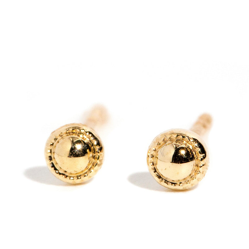 Wayfarer Athena Stud Earrings - Eros Collection Earrings Imperial Jewellery 9K Yellow Gold (Pair) 