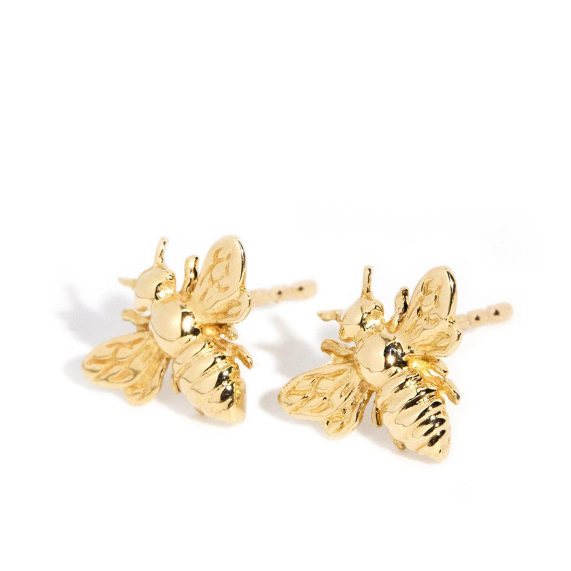 Wayfarer Bee Stud Earrings Sterling Silver