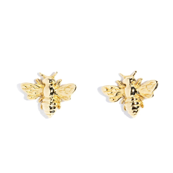 Wayfarer Bee Stud Earrings Sterling Silver