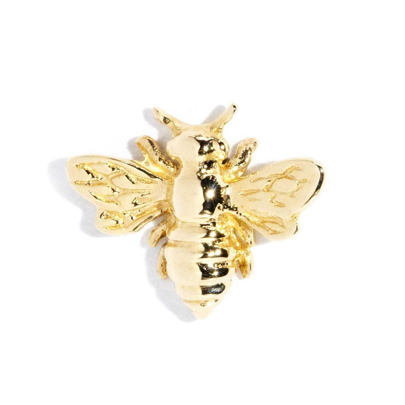 Wayfarer Bee Stud Earrings - Eros Collection Earrings Imperial Jewellery 9K Yellow Gold (Single) 