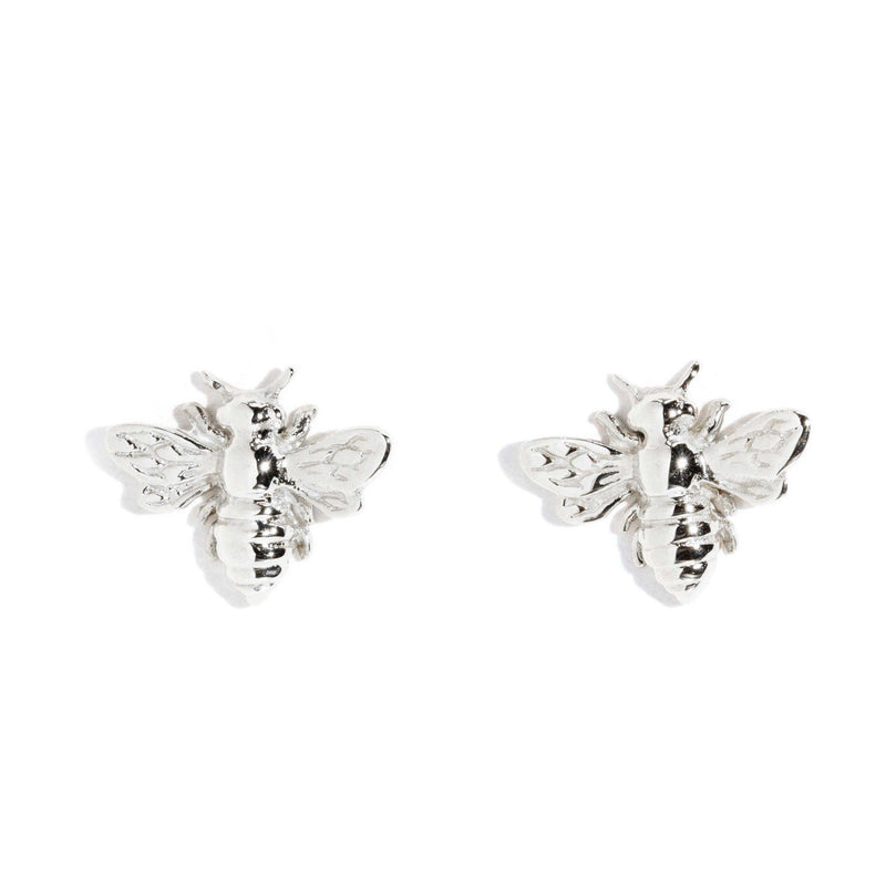 Wayfarer Bee Stud Earrings - Eros Collection Earrings Imperial Jewellery Sterling Silver (Pair) 