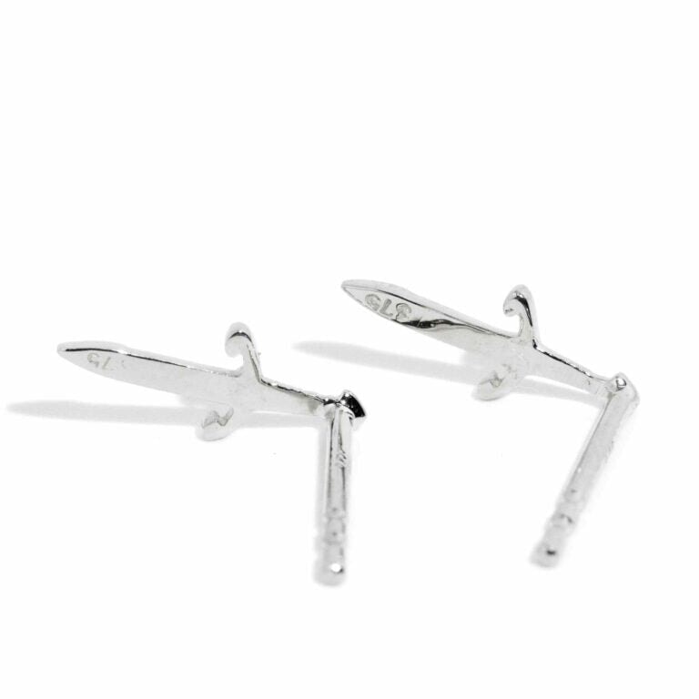 Wayfarer Dagger Stud Earrings - Eros Collection Earrings Imperial Jewellery 