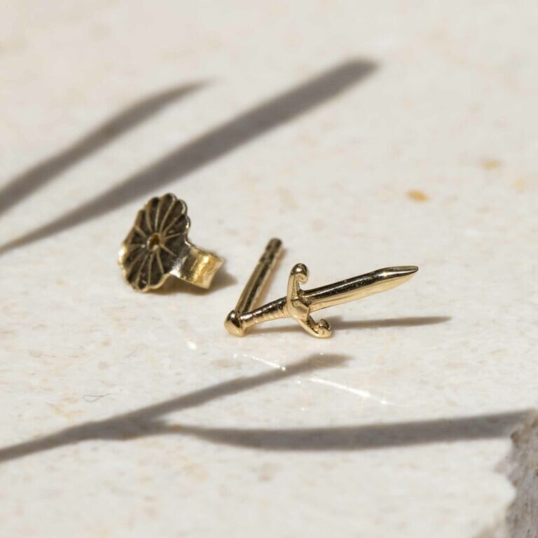 Wayfarer Dagger Stud Earrings - Eros Collection Earrings Imperial Jewellery 