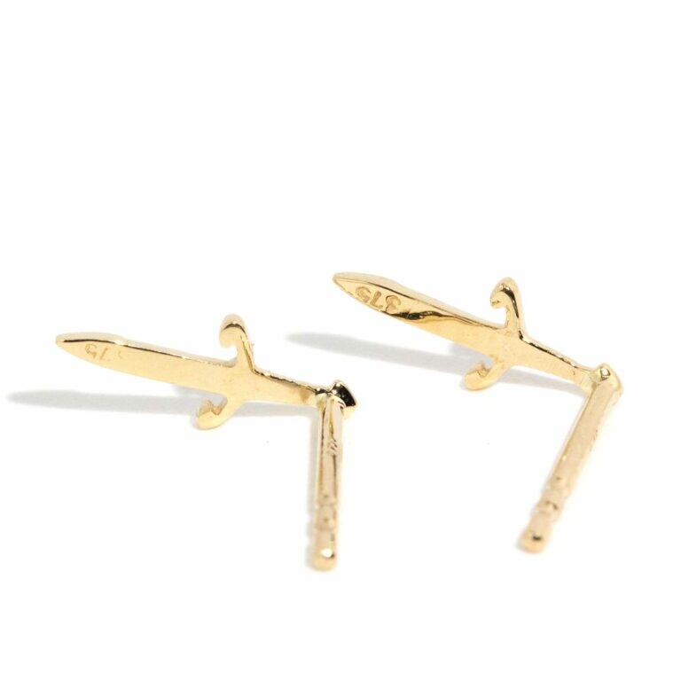 Wayfarer Dagger Stud Earrings - Eros Collection Earrings Imperial Jewellery 