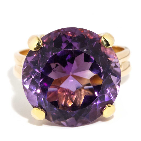 Bertie Amethyst Solitaire Ring 14ct Yellow Gold* DRAFT Rings Imperial Jewellery Imperial Jewellery - Hamilton 