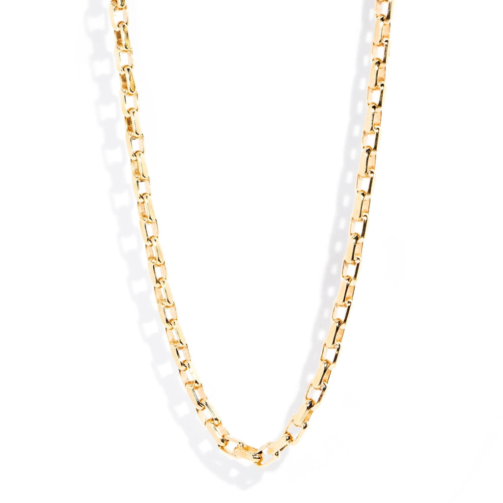 White gold online belcher necklace