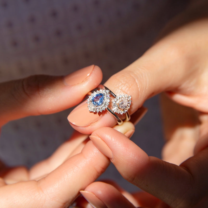 Round Morganite 1.5 Carat Engagement Ring Solid 10k Rose Gold Wedding –  agemz