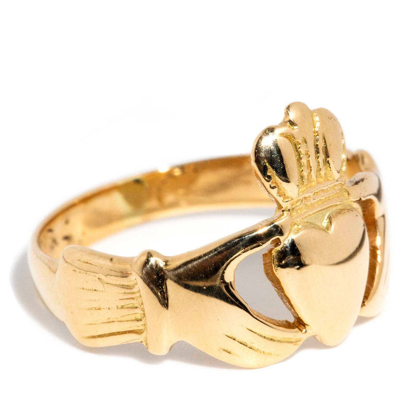 Florinia 1970s Irish Claddagh Ring 9ct Gold* DRAFT Rings Imperial Jewellery 