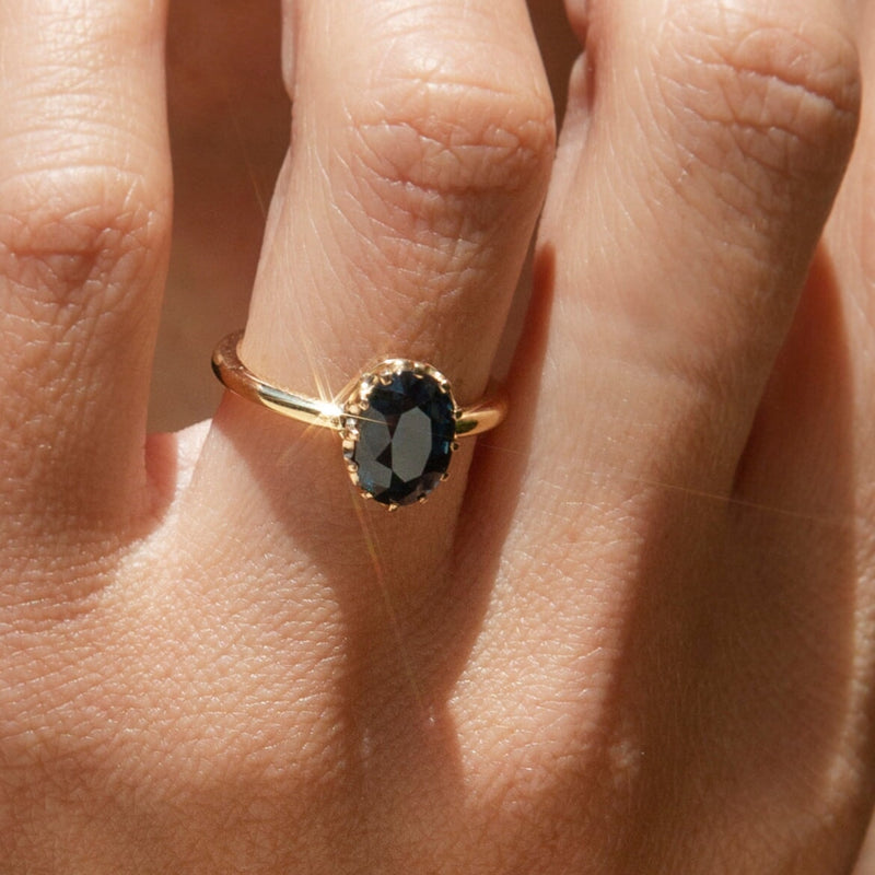 Blue Sapphire Ring. Blue Stone Promise Ring. September Birthstone.  Engagement Ring. Gifts for Her, Anniversary Gift - Etsy | Black hills gold  jewelry, Black gold jewelry, Black gold ring