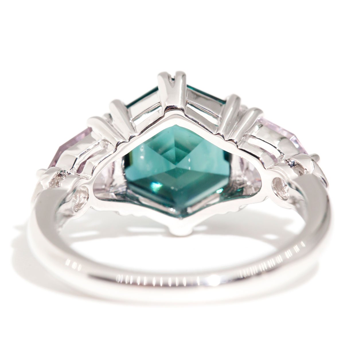 Maeve 2.46 Carat Teal Tourmaline & Spinel & Diamond Ring Rings Imperial Jewellery