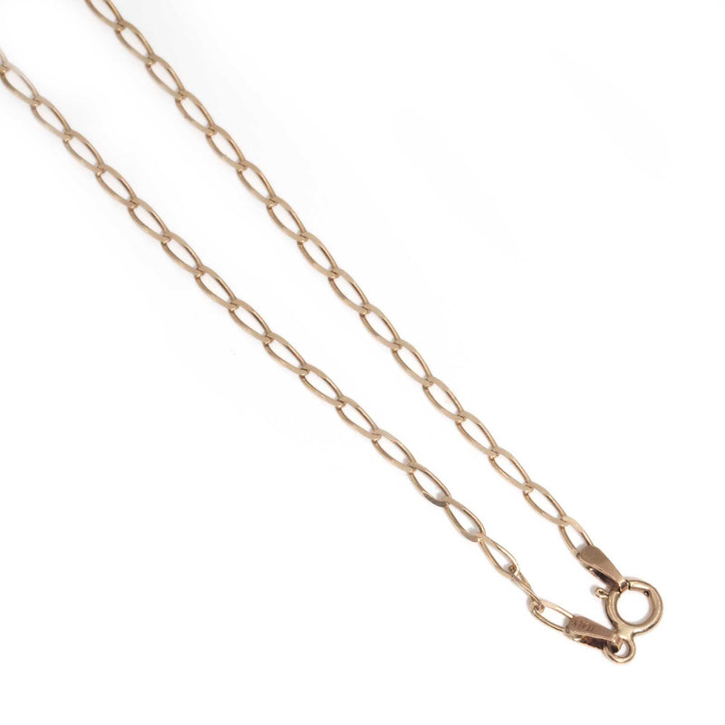 9ct Gold Rialto Love Lock Charm Necklace