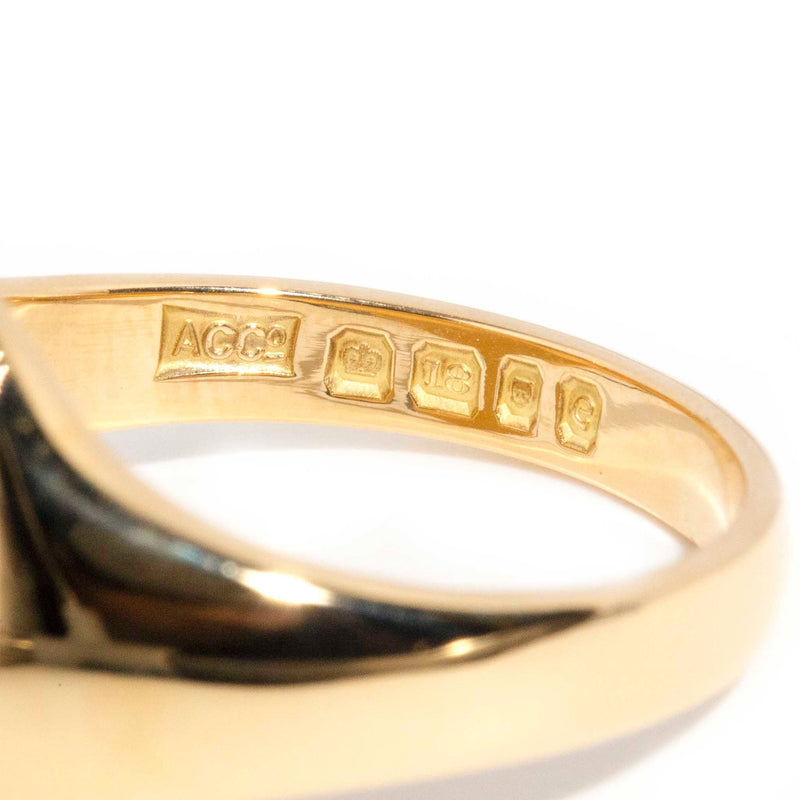 18k solid gold on sale mens ring